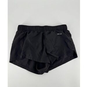 Hind Women's Black Running Athletic Shorts Size M Quick Dry Mesh Liner